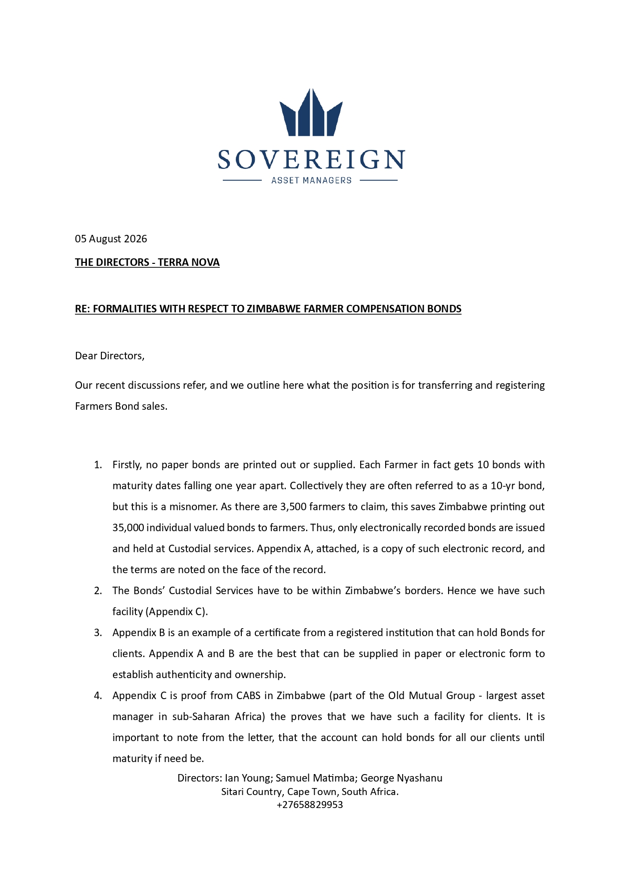 Official Document Page 1